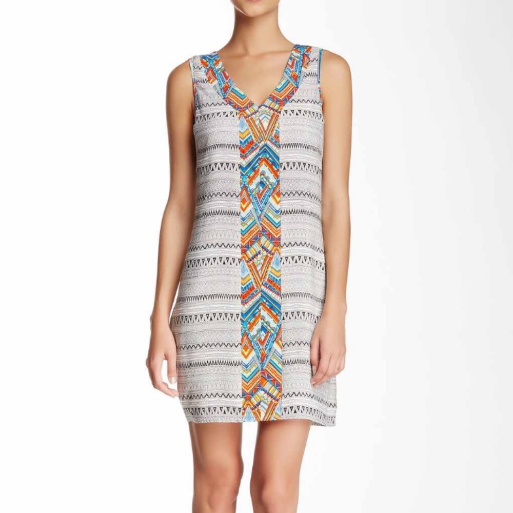 NWOT Multicolor Sleeveless Shift Dress